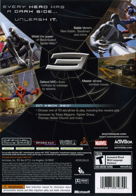 Spider-Man 3 - Xbox 360