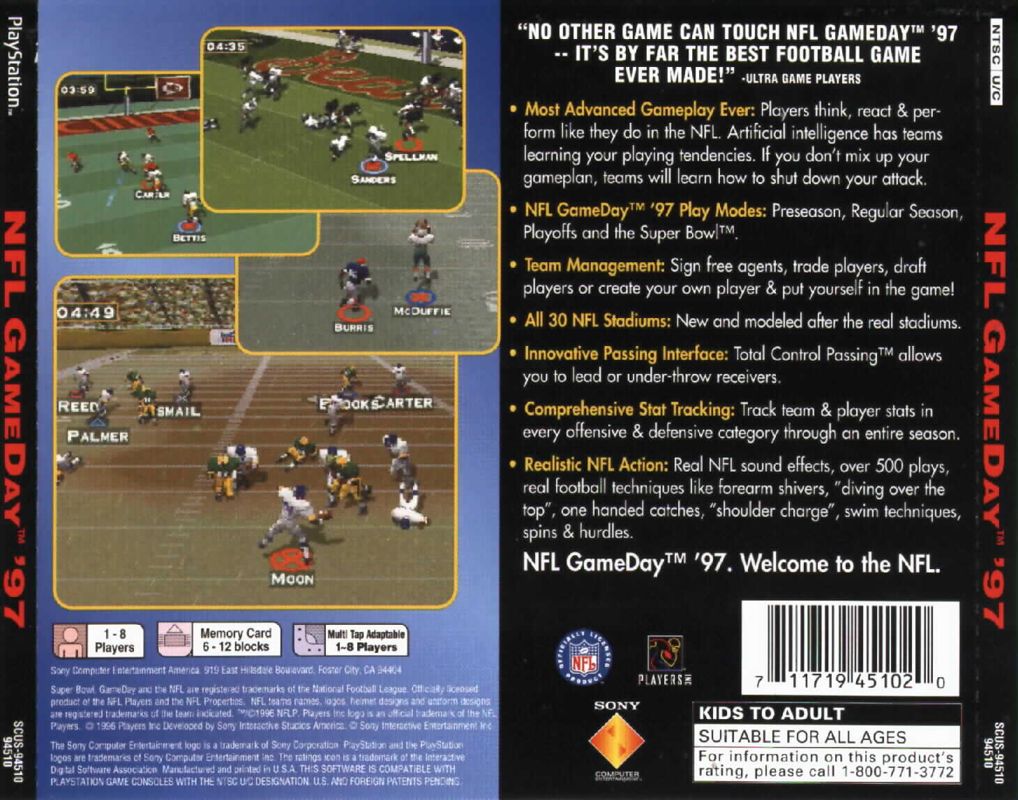 NFL GameDay '97 - PlayStation