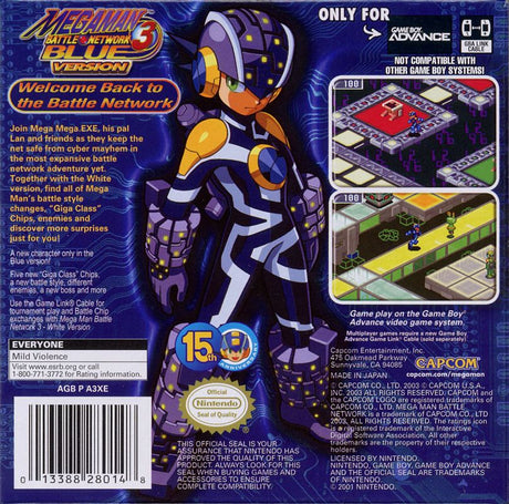 Mega Man Battle Network 3: Blue Version - Game Boy Advance