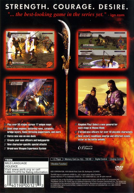 Dynasty Warriors 4 - PlayStation 2