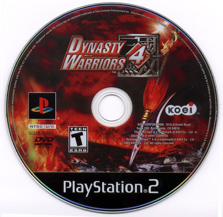 Dynasty Warriors 4 - PlayStation 2