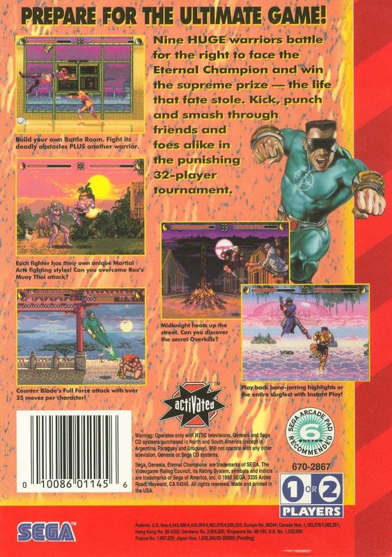 Eternal Champions - SEGA Genesis