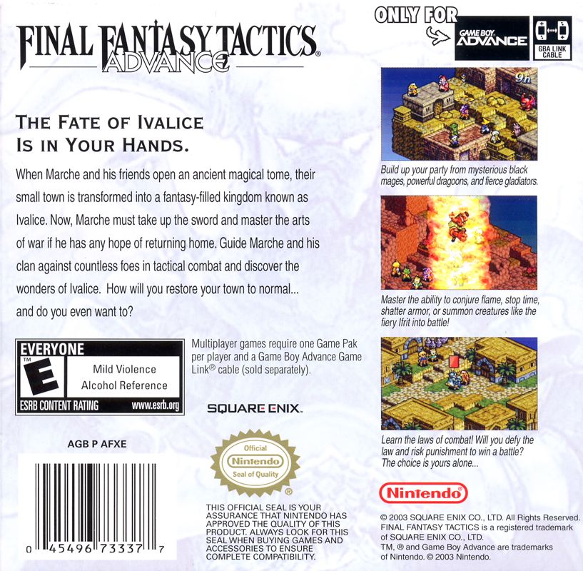 Final Fantasy Tactics Advance - Game Boy Advance