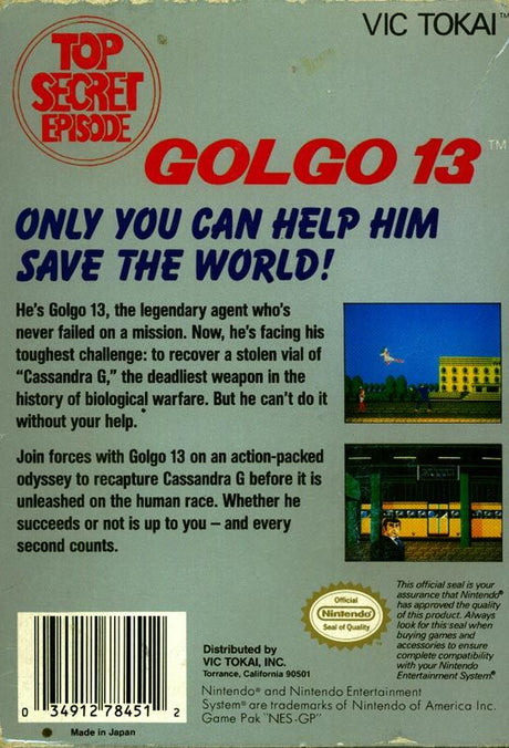 Golgo 13: Top Secret Episode - NES