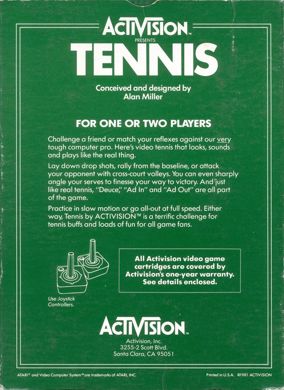 Tennis - Atari 2600