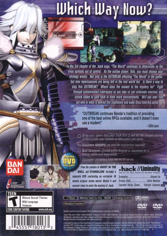 .hack//Outbreak: Part 3 - PlayStation 2