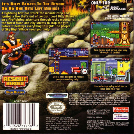 Rescue Heroes: Billy Blazes - Game Boy Advance