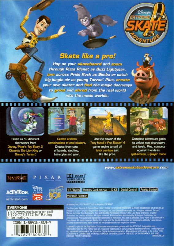 Disney's Extreme Skate Adventure - PlayStation 2