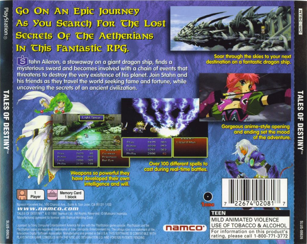 Tales of Destiny - PlayStation