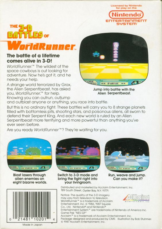 3D WorldRunner - NES