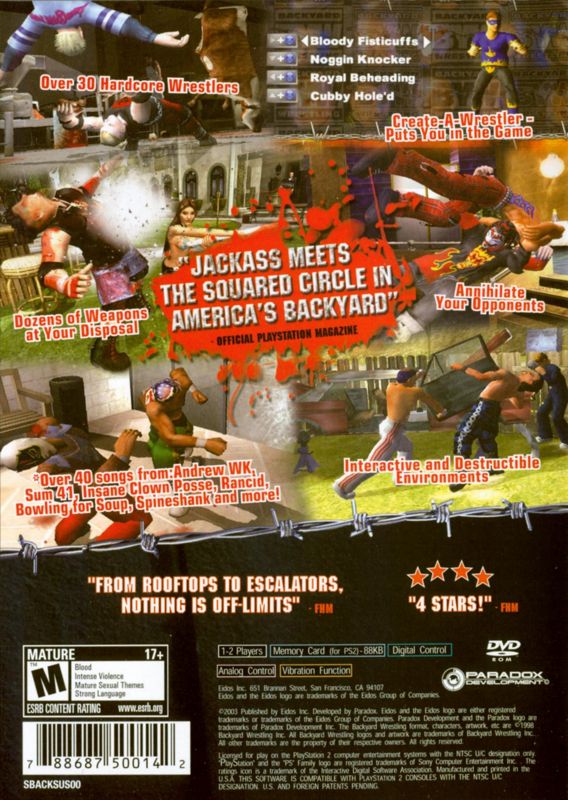 Backyard Wrestling: Don't Try This at Home - PlayStation 2