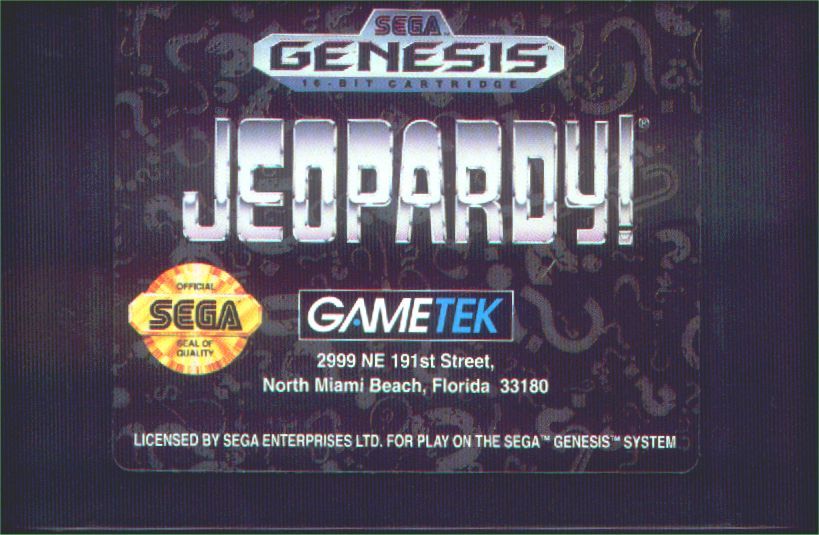 Jeopardy - SEGA Genesis