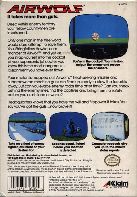 Airwolf - NES