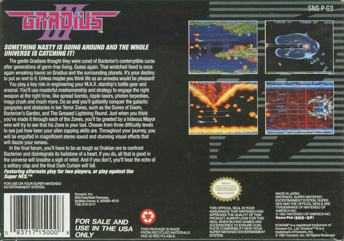Gradius III - Super Nintendo