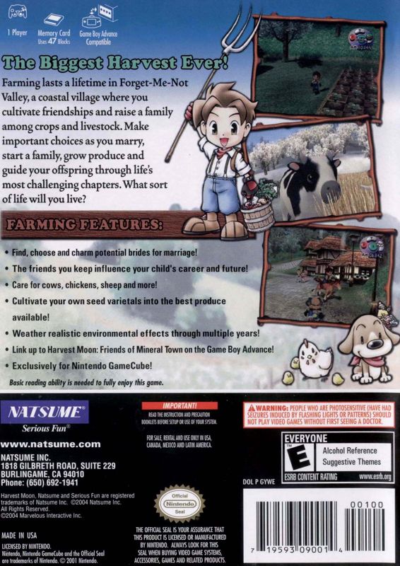 Harvest Moon: A Wonderful Life - GameCube