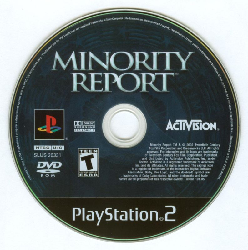 Minority Report: Everybody Runs - PlayStation 2