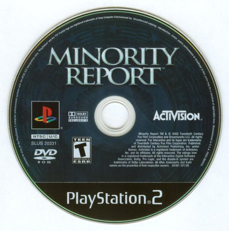 Minority Report: Everybody Runs - PlayStation 2
