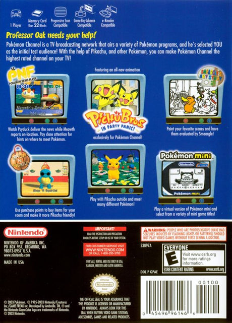Pokemon Channel - GameCube
