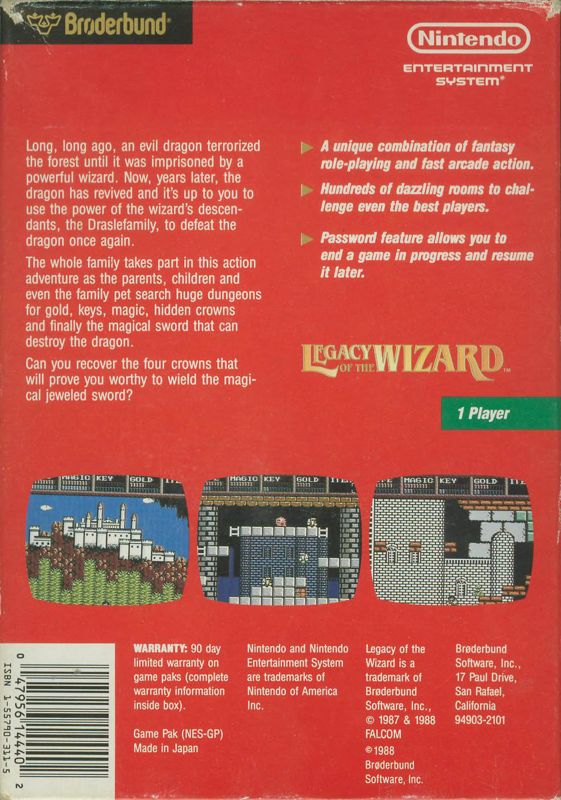 Legacy of the Wizard - NES