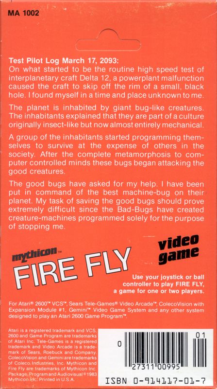 Fire Fly - Atari 2600