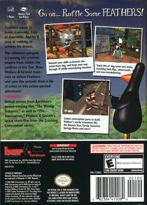 Wallace and Gromit Project Zoo - GameCube