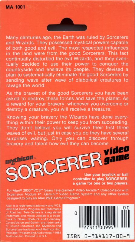 Sorcerer - Atari 2600