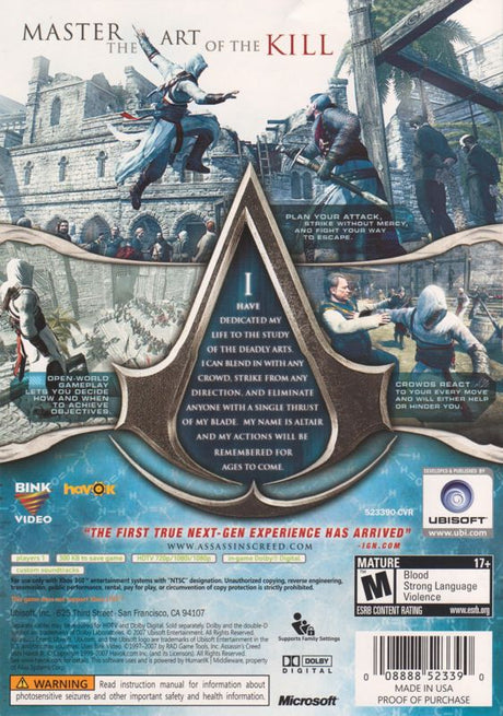 Assassin's Creed - Xbox 360
