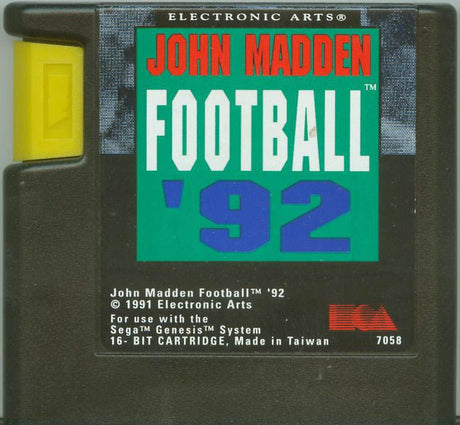 John Madden Football '92 - SEGA Genesis