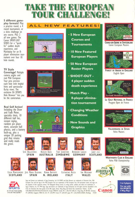PGA European Tour - SEGA Genesis