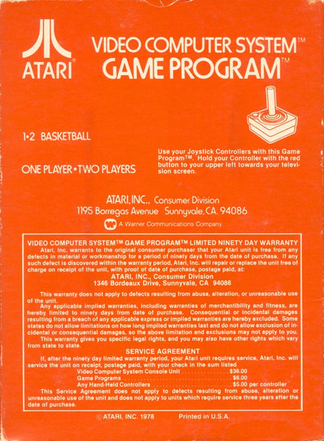 Basketball - Atari 2600
