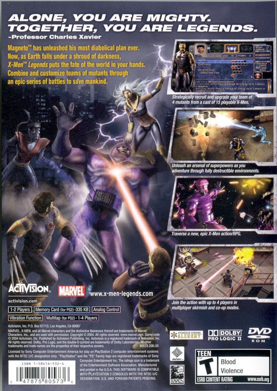 X-Men Legends - PlayStation 2