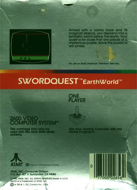 SwordQuest: EarthWorld - Atari 2600