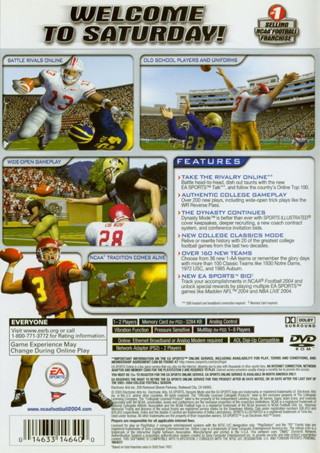 NCAA Football 2004 - PlayStation 2