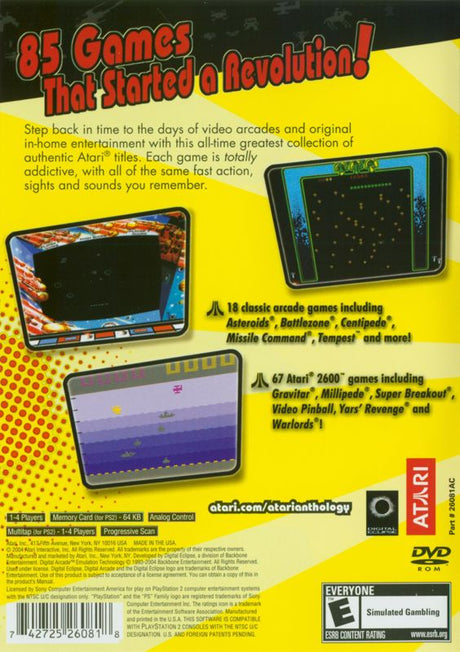 Atari Anthology - PlayStation 2