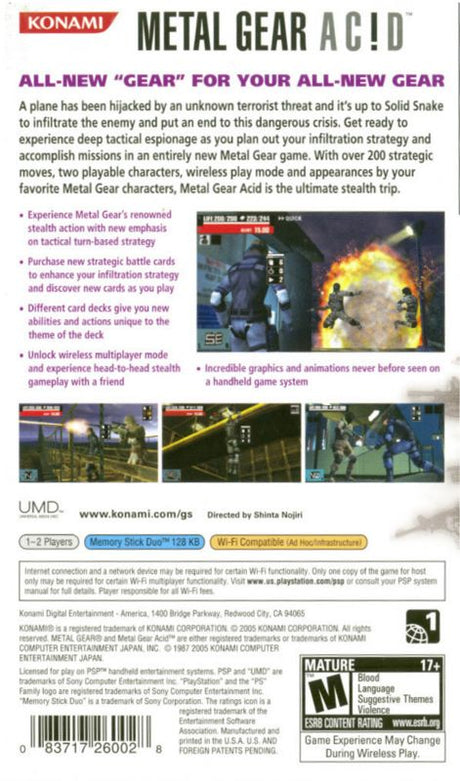 Metal Gear Acid - PSP