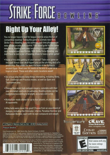 Strike Force Bowling - PlayStation 2