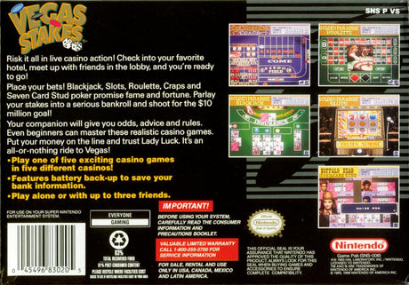 Vegas Stakes - Super Nintendo