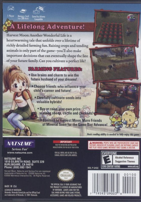 Harvest Moon: Another Wonderful Life - GameCube