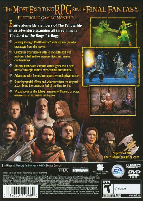 Lord of the Rings: The Third Age - PlayStation 2