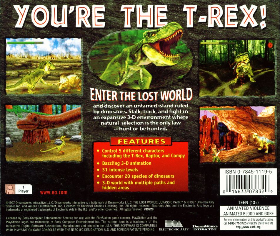 The Lost World: Jurassic Park - PlayStation