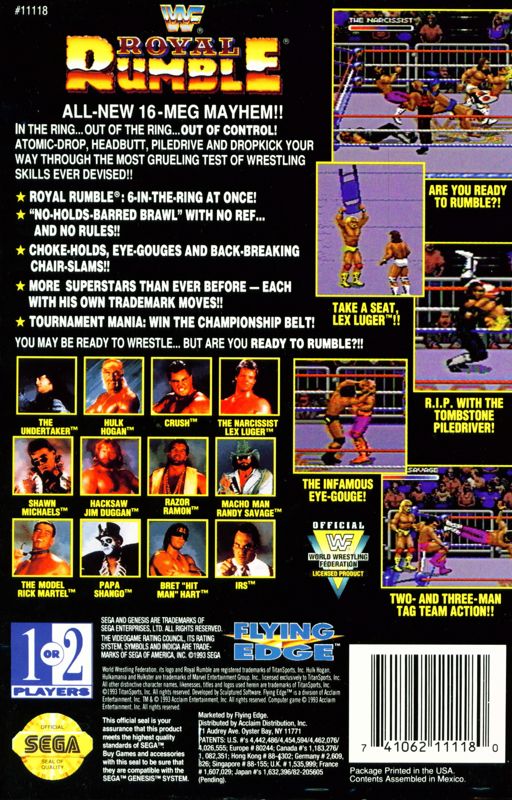 WWF Royal Rumble - SEGA Genesis