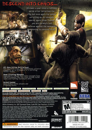 Condemned 2: Bloodshot - Xbox 360