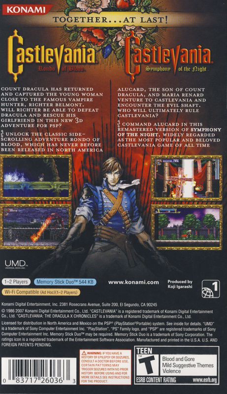 Castlevania: The Dracula X Chronicles - PSP