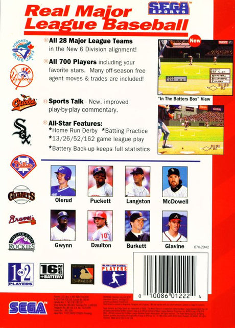 World Series Baseball - SEGA Genesis