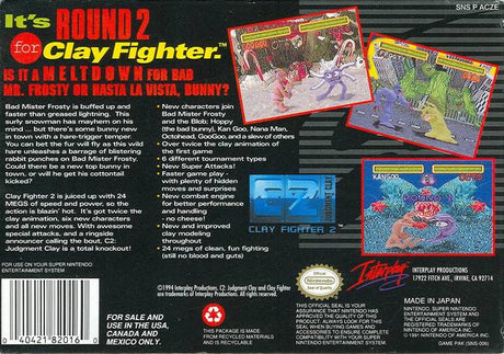 Clay Fighter 2: Judgement Clay - Super Nintendo