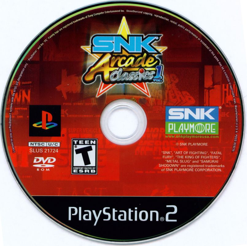 SNK Arcade Classics Vol. 1 - PlayStation 2