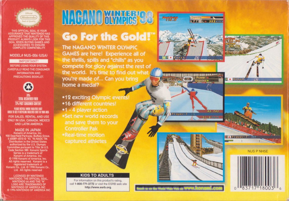 Nagano Winter Olympics '98 - Nintendo 64