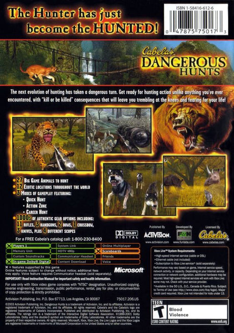 Cabela's Dangerous Hunts - Xbox