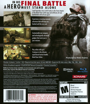 Metal Gear Solid 4: Guns of the Patriots - PlayStation 3