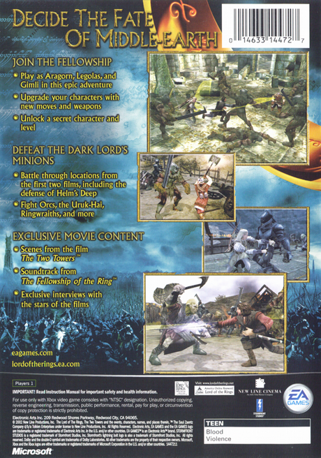Lord of the Rings: The Two Towers - Xbox